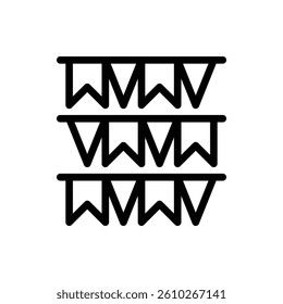 Garland Outline Icon. Garland Icon