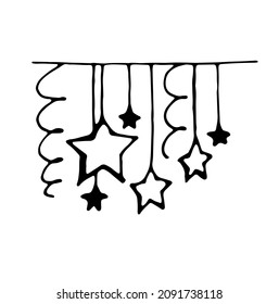Garland. Vector clipart. Hand drawn
