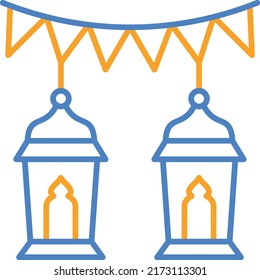 Garland vector icon. Can be used for printing, mobile and web applications.