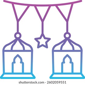 Garland vector icon. Can be used for printing, mobile and web applications.