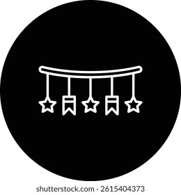 Garland vector icon. Can be used for printing, mobile and web applications.