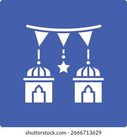 Icono de Vector de guirnalda. Se puede utilizar para aplicaciones de impresión, móviles y de Web.