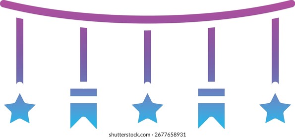 Icono de Vector de guirnalda. Se puede utilizar para aplicaciones de impresión, móviles y de Web.