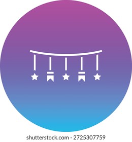 Icono de Vector de guirnalda. Se puede utilizar para aplicaciones de impresión, móviles y de Web.