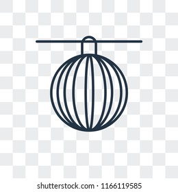 Garland vector icon isolated on transparent background, Garland logo concept