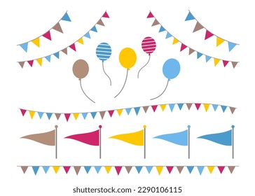 A lot of garlands, balloons and flags were set. It is useful to liven up the atmosphere of any event.