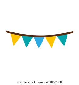 garlands carnival isolated icon