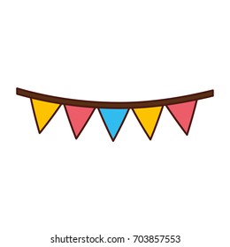 garlands carnival isolated icon