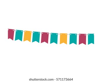 garlands colors card icon