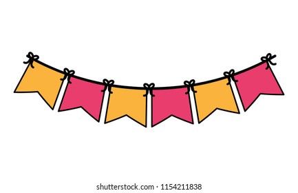 garlands hanging decorative icon