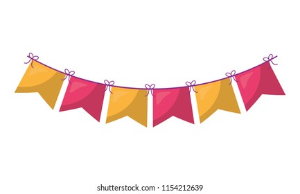 garlands hanging decorative icon