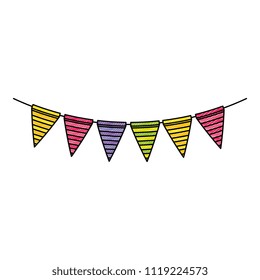 garlands hanging party decoration