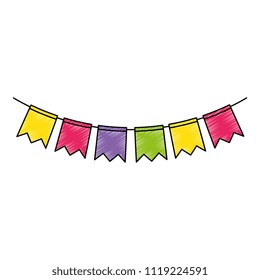 garlands hanging party decoration