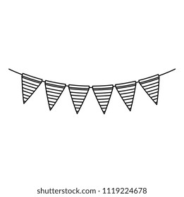 garlands hanging party decoration
