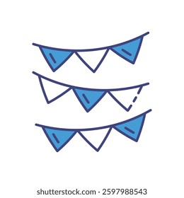 Garlands Icon for Eid Decoration and Islamic Festival Celebrations