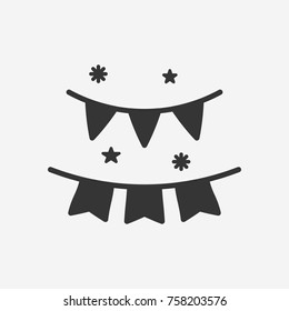 Garlands icon illustration isolated vector sign symbol