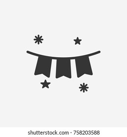 Garlands icon illustration isolated vector sign symbol