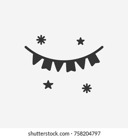 Garlands icon illustration isolated vector sign symbol