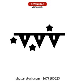 garlands icon or logo isolated sign symbol vector illustration - high quality black style vector icons
