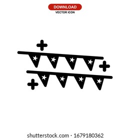 garlands icon or logo isolated sign symbol vector illustration - high quality black style vector icons
