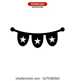 garlands icon or logo isolated sign symbol vector illustration - high quality black style vector icons
