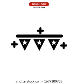garlands icon or logo isolated sign symbol vector illustration - high quality black style vector icons
