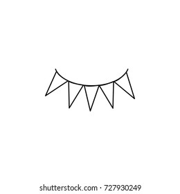 garlands icon on white background