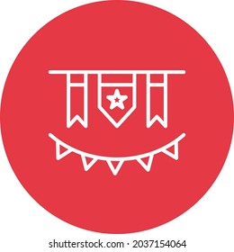 Garlands icon vector image. Can also be used for web apps, mobile apps and print media.