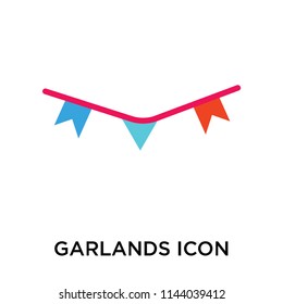 Garlands icon vector isolated on white background for your web and mobile app design, Garlands logo concept