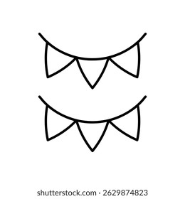 Garlands Icon ilustração de estoque de vetor