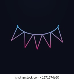 Garlands nolan icon. Simple thin line, outline vector of party icons for ui and ux, website or mobile application