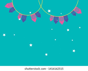 garlands party hanging icon vector ilustration