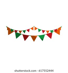 garlands party isolated icon