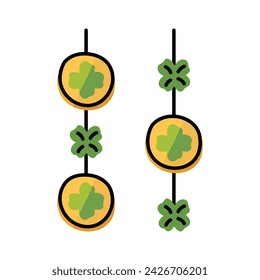 Garlands at the St. Patrick's Day Festival
