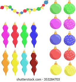 garlands and toys