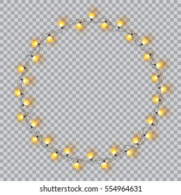 Garlands. Valentine`s day decorations lights effects