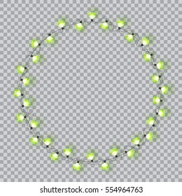 Garlands. Valentine`s day decorations lights effects