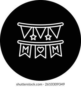 Garlands vector icon. Can be used for printing, mobile and web applications.