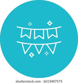 Garlands vector icon. Can be used for printing, mobile and web applications.
