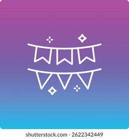 Garlands vector icon. Can be used for printing, mobile and web applications.