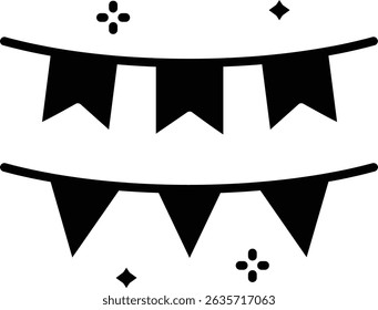 Garlands vector icon. Can be used for printing, mobile and web applications.