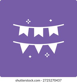 Icono de Vector de guirnaldas. Se puede utilizar para aplicaciones de impresión, móviles y de Web.