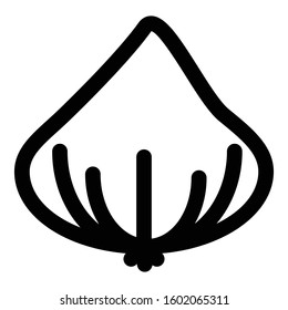 
Garlic Bulb Outline bold Vector Icon which can be easily modified or Edited
