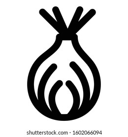 
Garlic Bulb Outline bold Vector Icon which can be easily modified or Edited
