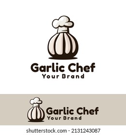 Garlic Chef art logo illustration