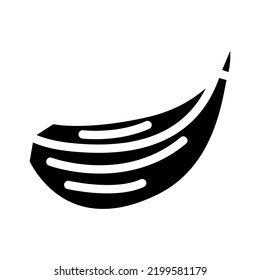 Garlic Clove Glyph Icon Vector. Garlic Clove Sign. Isolated Symbol Illustration
