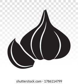 garlic cloves / allium sativum flat icons for apps and websites