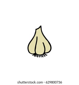 garlic doodle icon