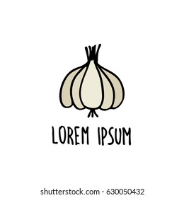 garlic doodle icon