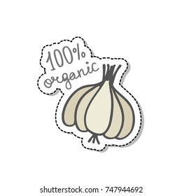 garlic doodle icon